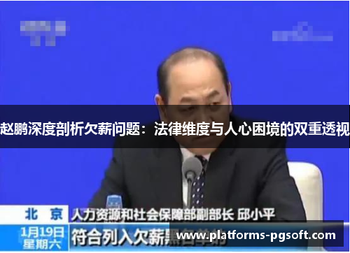 赵鹏深度剖析欠薪问题:法律维度与人心困境的双重透视 赵鹏深度剖析欠薪问题:法律维度与人心困境的双重透视