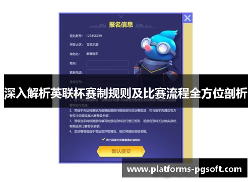 深入解析英联杯赛制规则及比赛流程全方位剖析