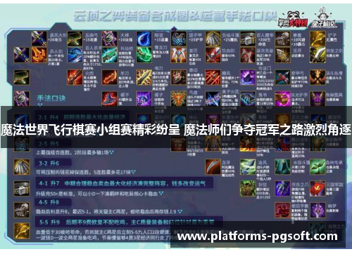 魔法世界飞行棋赛小组赛精彩纷呈 魔法师们争夺冠军之路激烈角逐 魔法世界飞行棋赛小组赛精彩纷呈 魔法师们争夺冠军之路激烈角逐